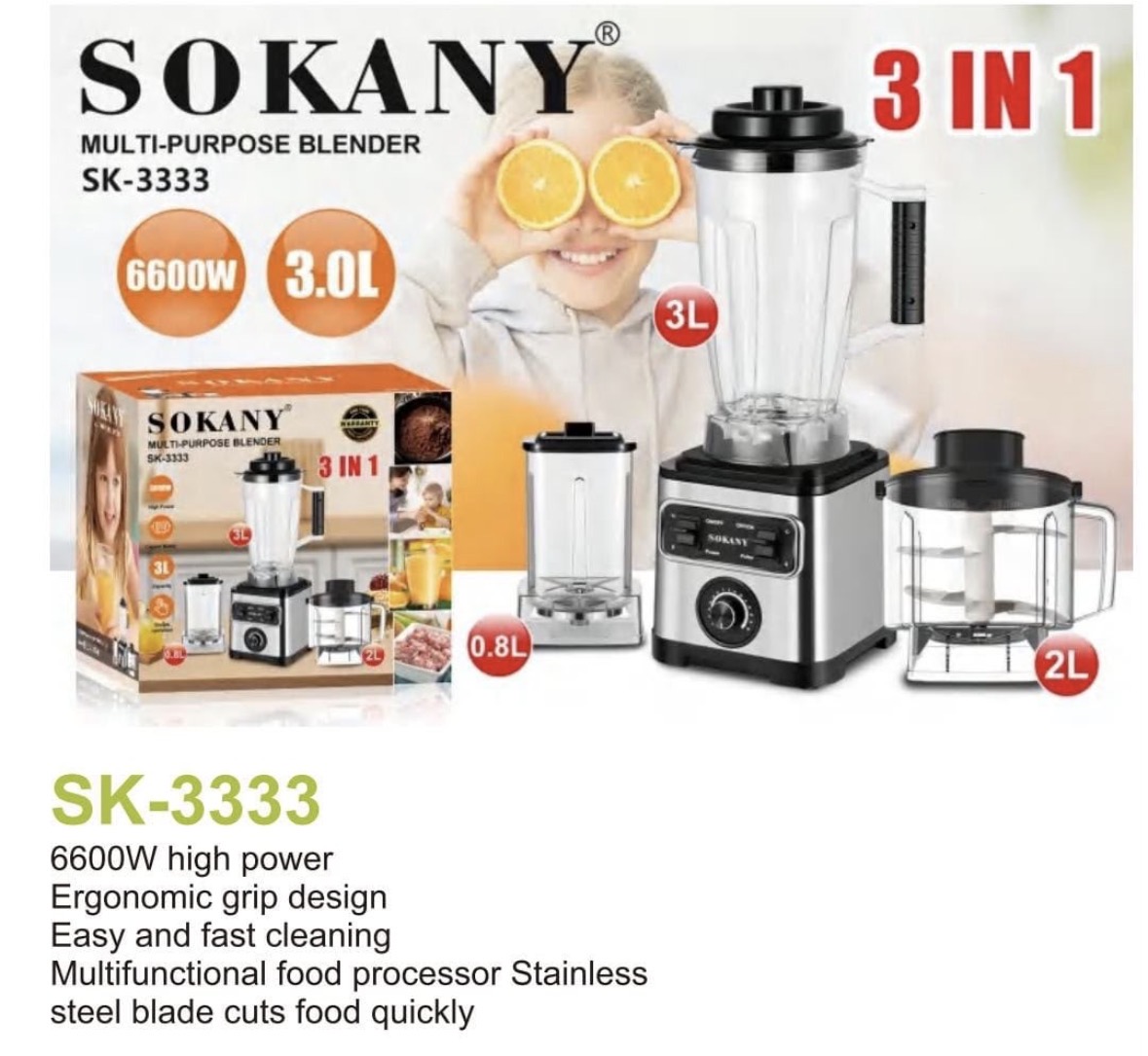 Screenshot 3-in-1 Sokany blender with food processor - Image 1