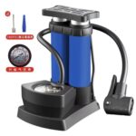 Pump with gauge for tires and balls
