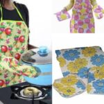 Apron with mittens set