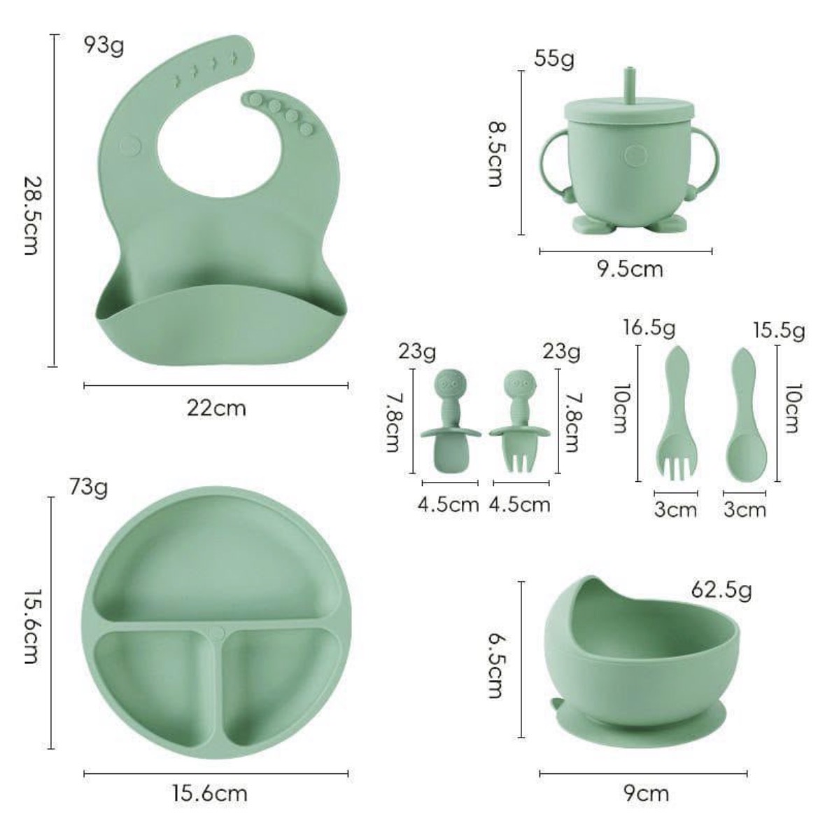 Screenshot Silicone baby tableware set - Image 1