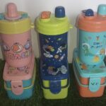 Double layers lunch kit with water bottle