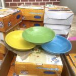 3pcs glazed ceramic bowls set